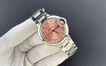 Cartier Ballon Bleu De 33mm Japan Automatic Movement Sapphire Glass Pink Dial Budget-Friendly Fake Watches USA